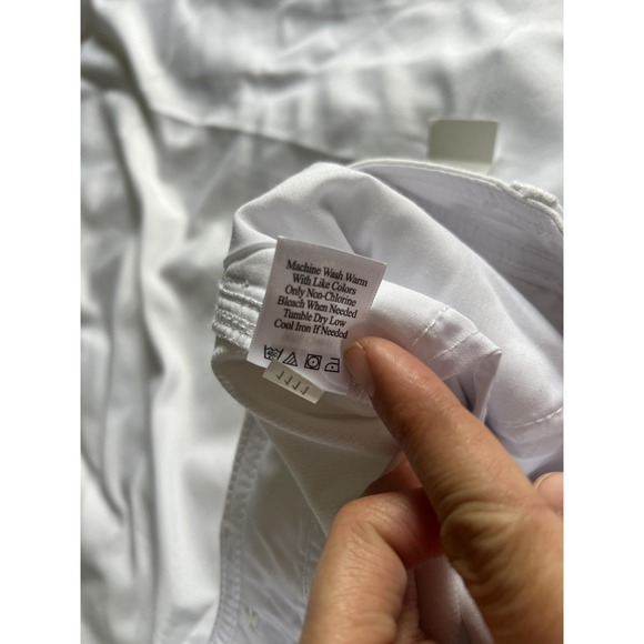 Coldwater Creek Pants Womens 16 White Natural Fit Casual Denim Stretch‎ NWT - Picture 7 of 11